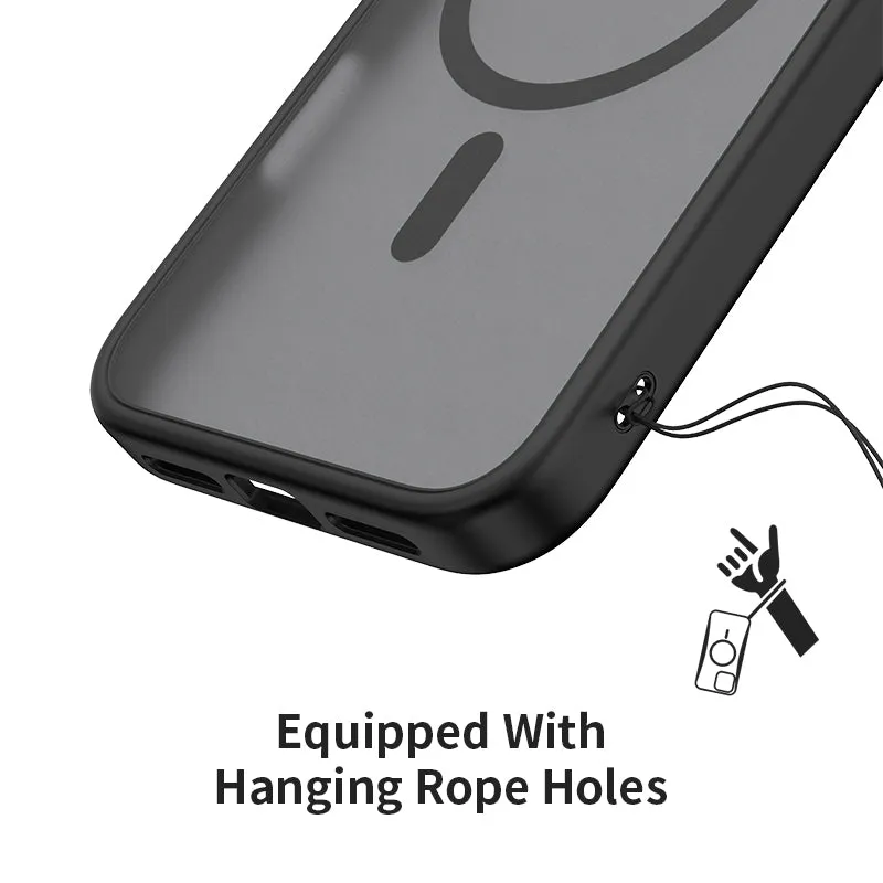 VOKAMO MagSafe Matte Case with Metal Camera Ring for iPhone 16 Series