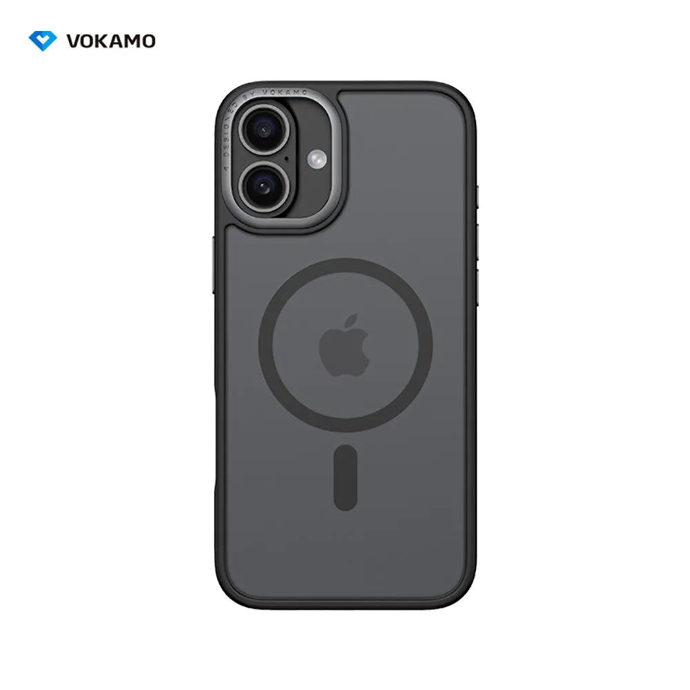VOKAMO MagSafe Matte Case with Metal Camera Ring for iPhone 16 Series