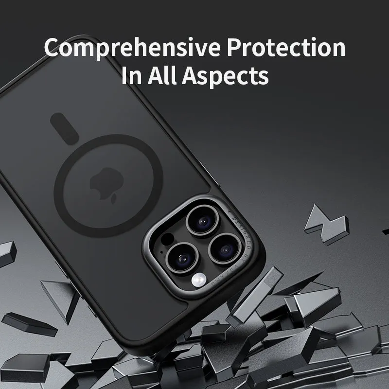 VOKAMO MagSafe Matte Case with Metal Camera Ring for iPhone 16 Series