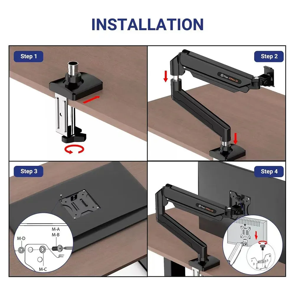 XTFlex S5 Monitor Arm Single